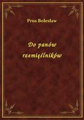 Do panów rzemięślników - ebook